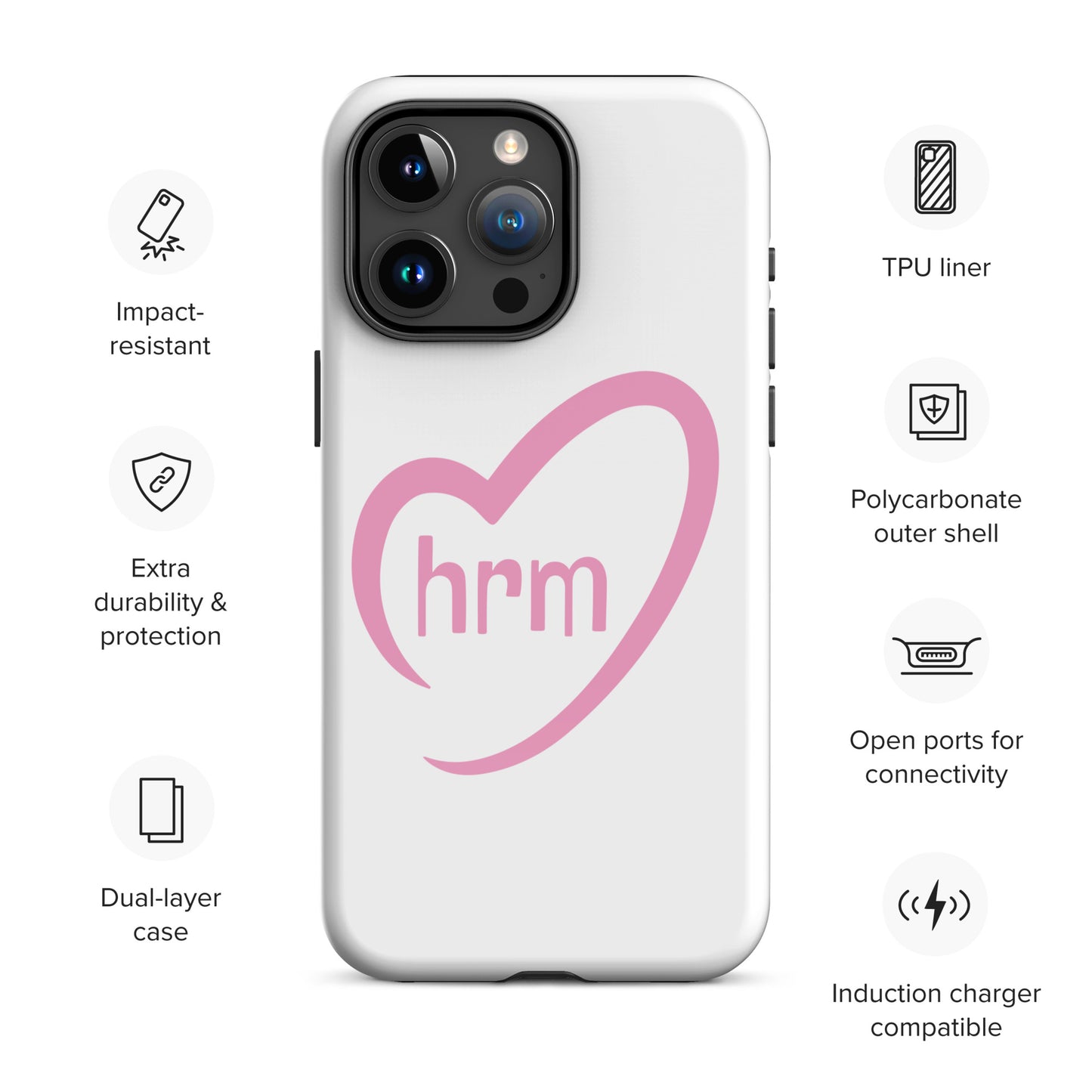 HRM Heart - Tough Case for iPhone®
