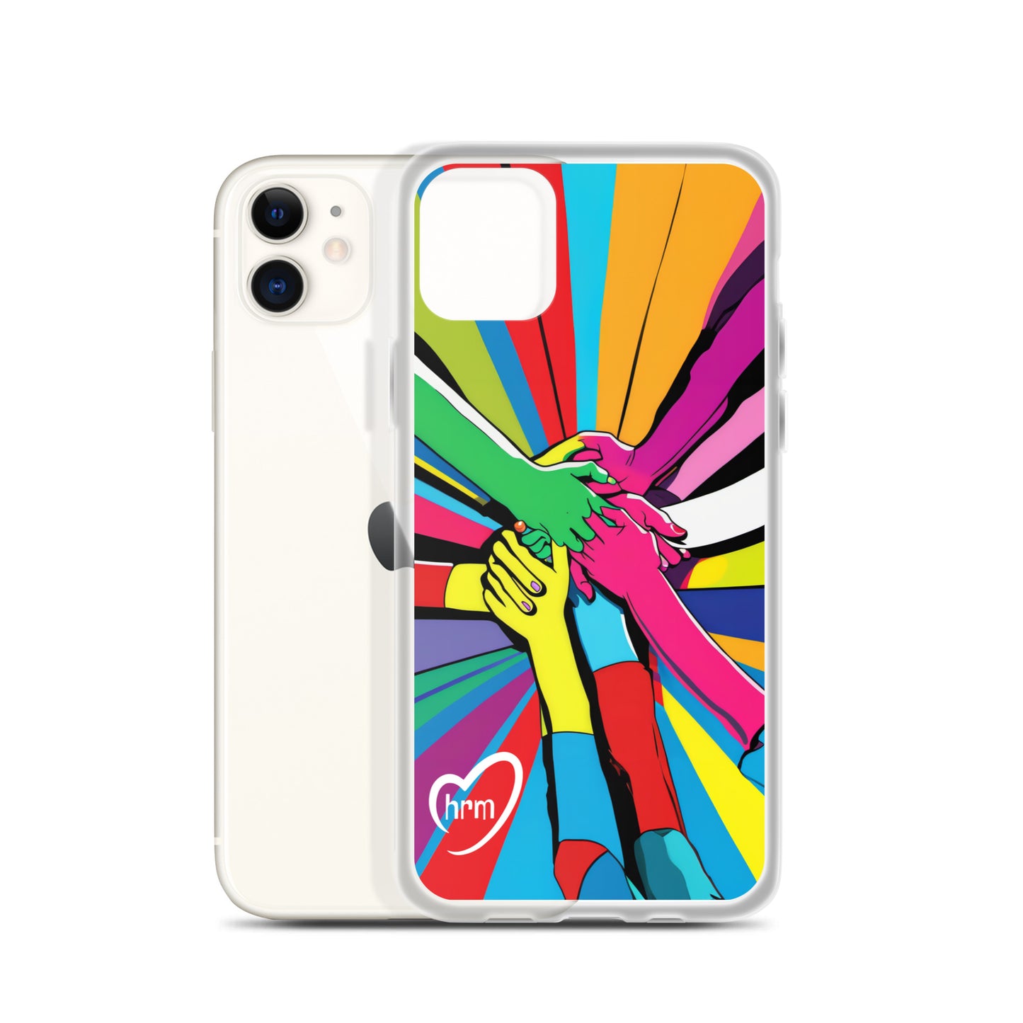HRM Hug Pop Art - Clear Case for iPhone®
