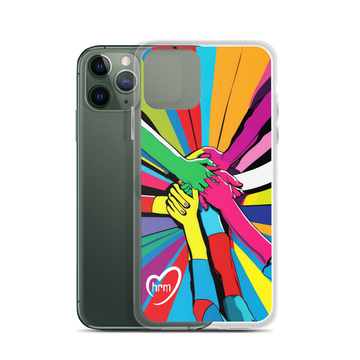 HRM Hug Pop Art - Clear Case for iPhone®