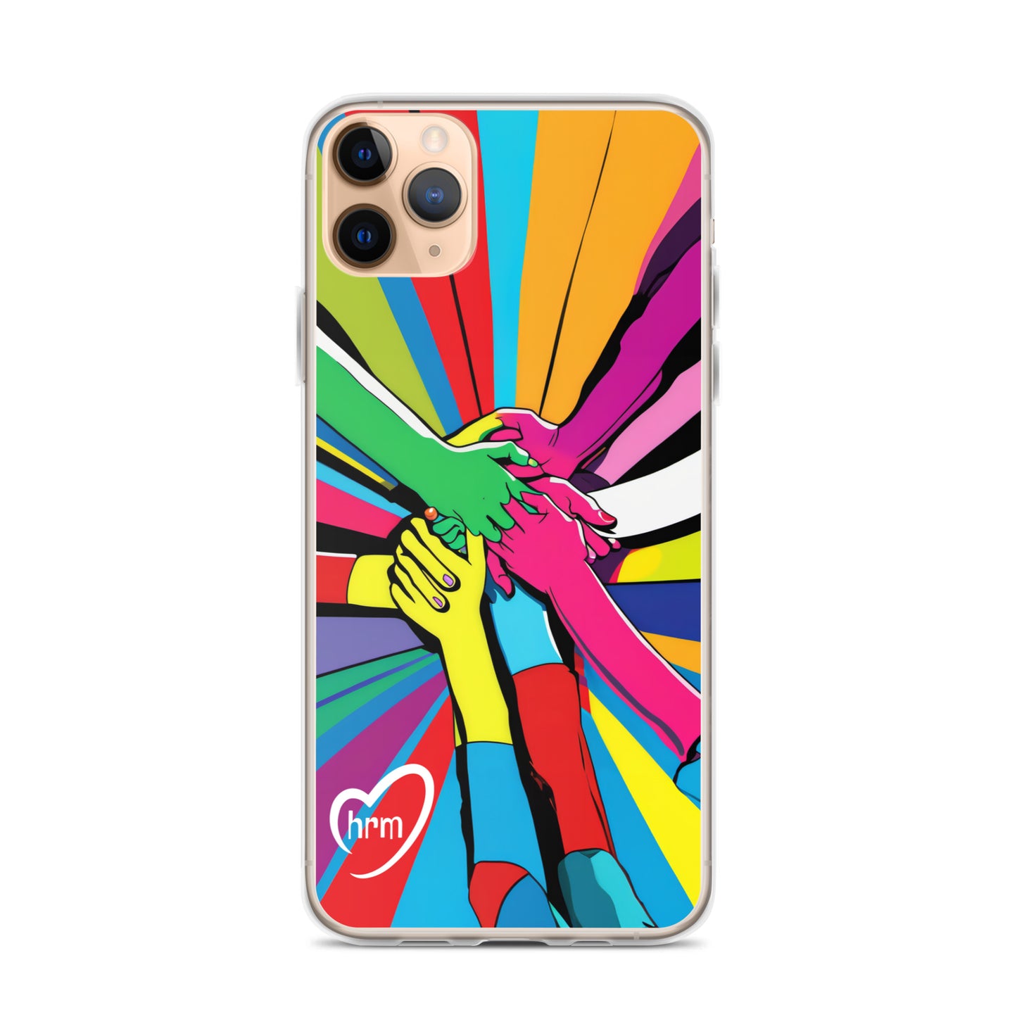 HRM Hug Pop Art - Clear Case for iPhone®