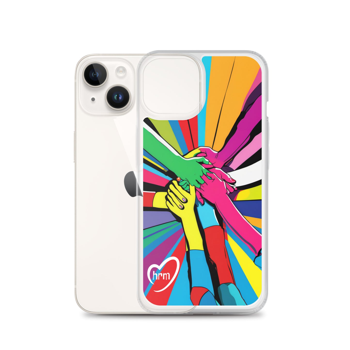 HRM Hug Pop Art - Clear Case for iPhone®