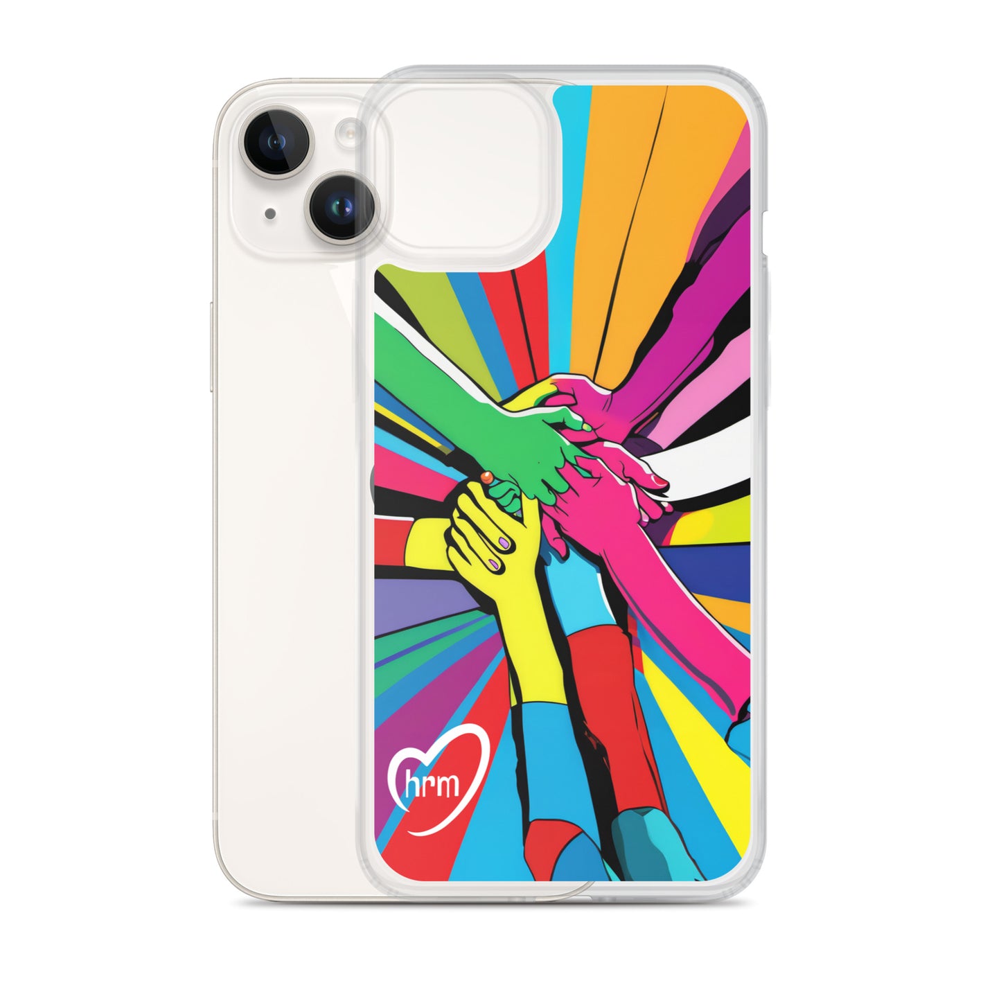 HRM Hug Pop Art - Clear Case for iPhone®